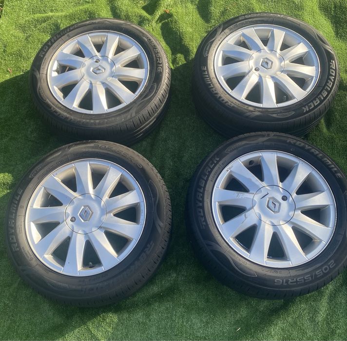 Renault scenic 2 megane 2 диски 4/100 R 16 з резиною 205/55 титани