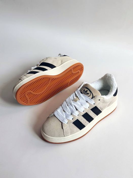 Женские Кроссовки С МЕХОМ (36-41) Новые Адидас Кампус зимние