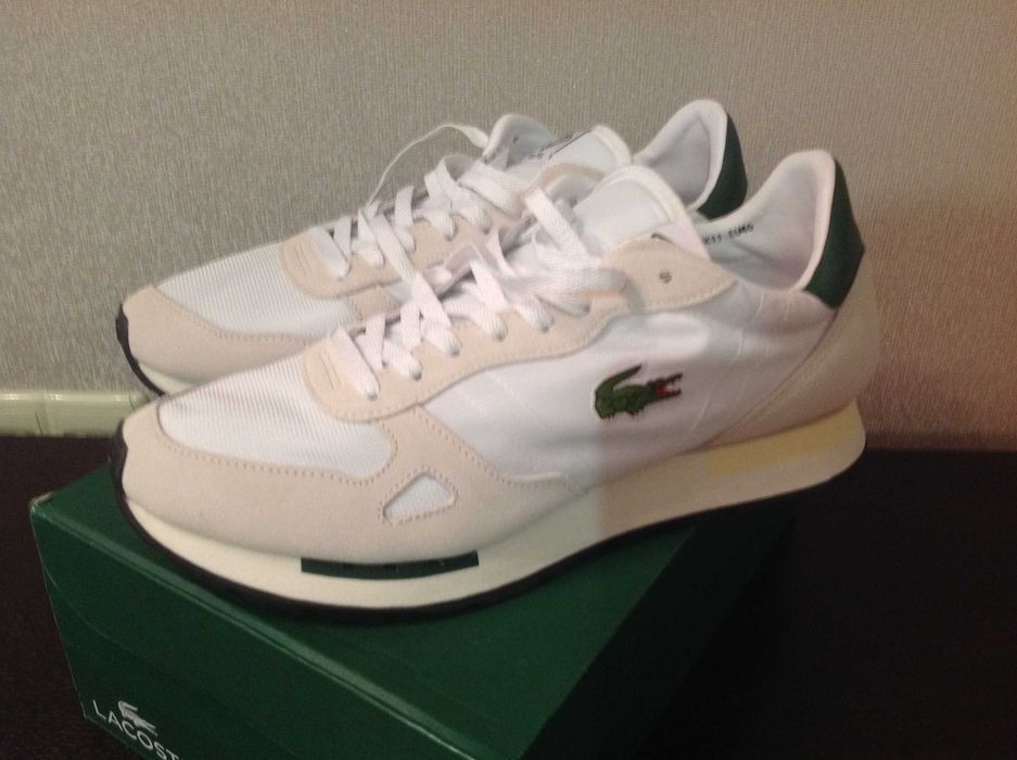 Кроссовки Lacoste, нові, ориг., белые летние, пр-во Таиланд, разм. 46.