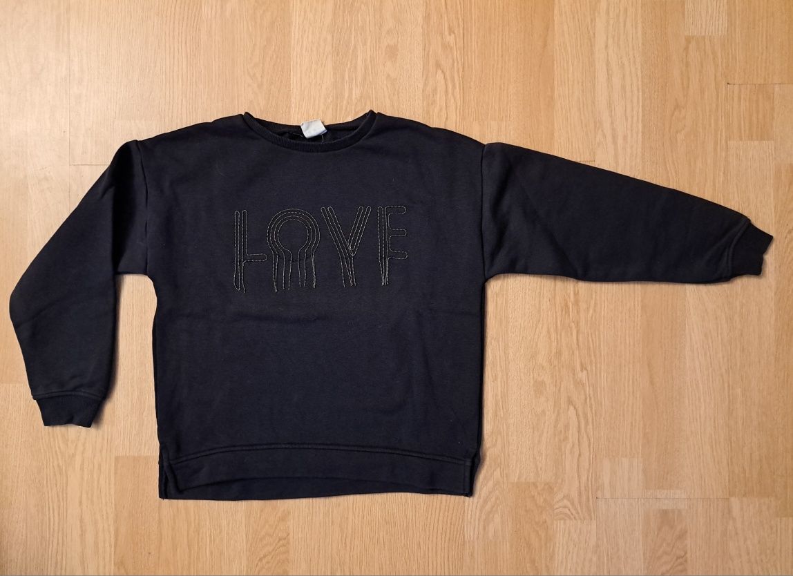 Czarna bluza dziewczęca Zara rozm. 152