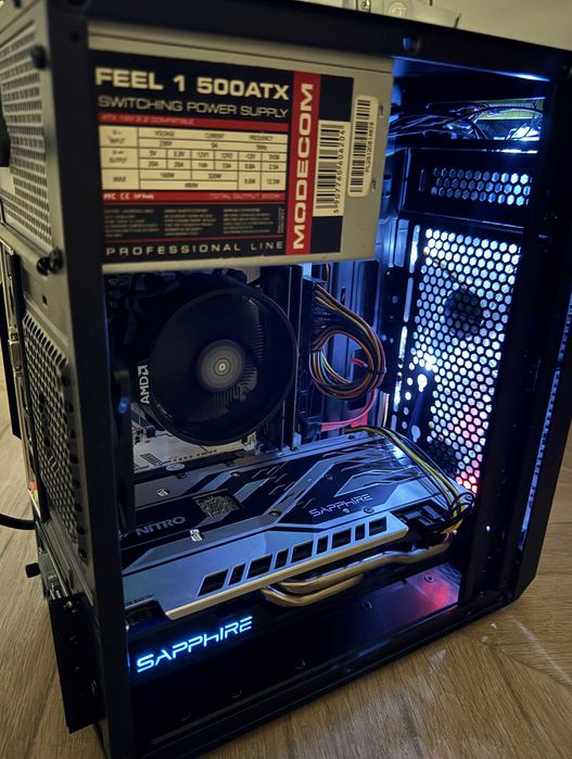Komputer PC AMD Ryzen 5 4500 /RX 570 8GB /16GB RAM / SSD / Krux Astro