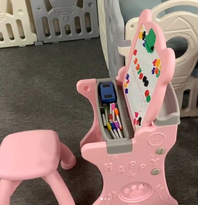New.Детский настольный мольберт для рисования, парта, столик дитячий.