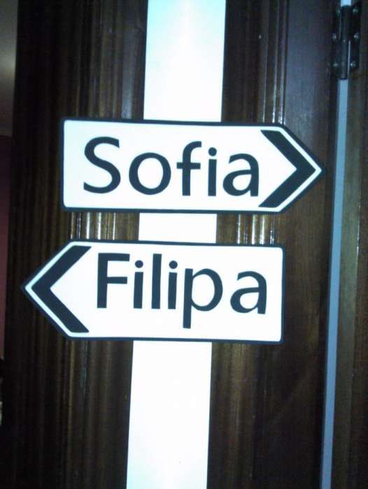 Placa em eva personalizada