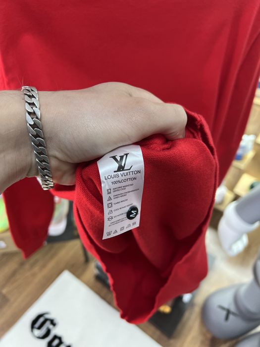 Светр Louis Vuitton Text Logo Red