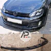 VW GOLF 6 GTI GTD LIP Frontal Preto brilhante