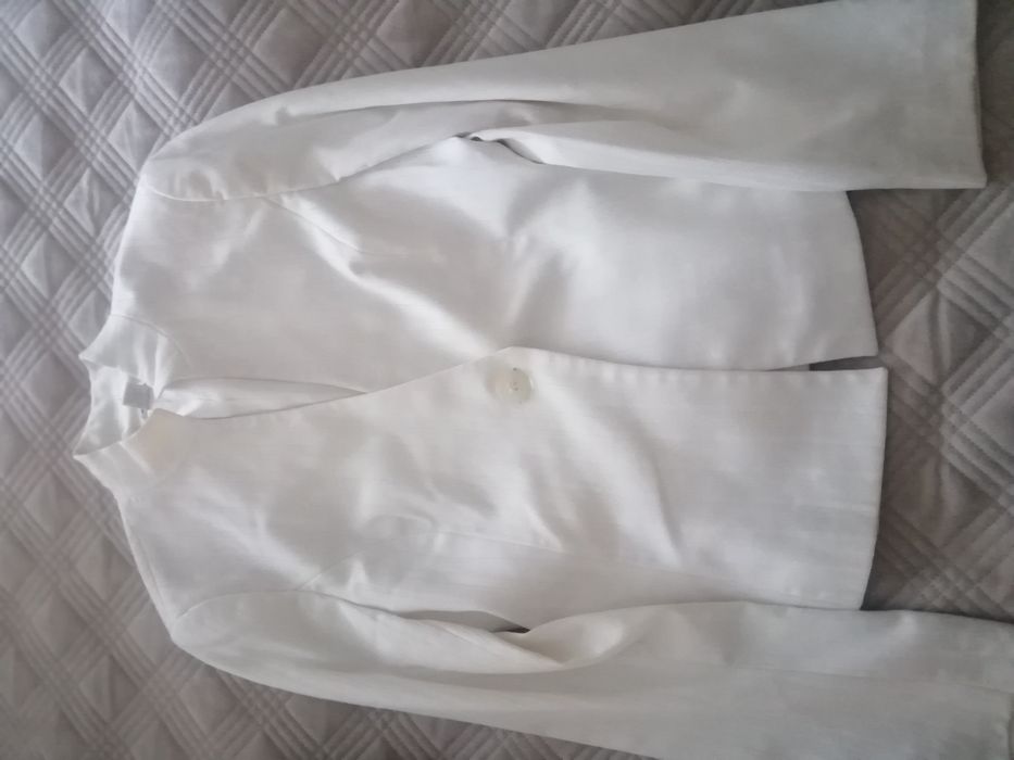 Blazer cinzento e branco ZARA