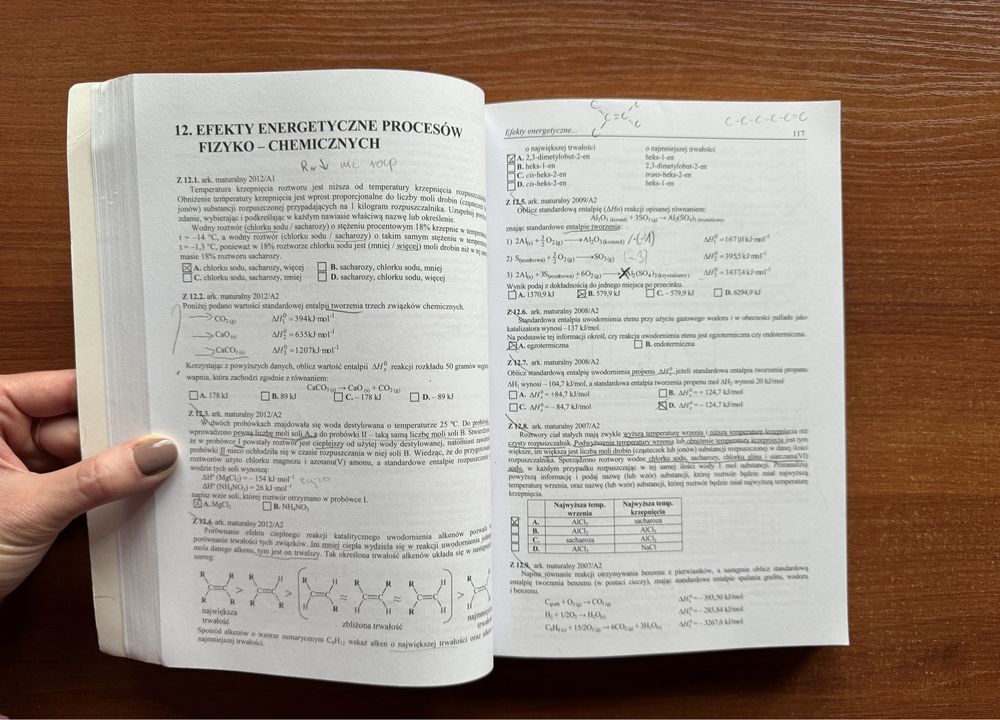 Chemia wybór testów dla maturzystów