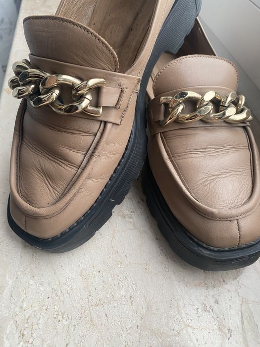 Skórzane buty Ryłko w rozmiarze 37