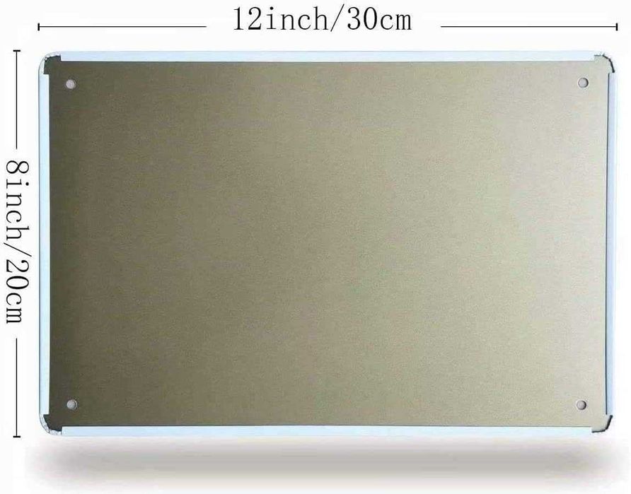 Decoraçao Cartaz de metal em inglês "Smile You'Re Losing Weight