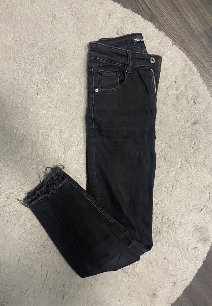 Spodnie jeansy czarne ZARA XS