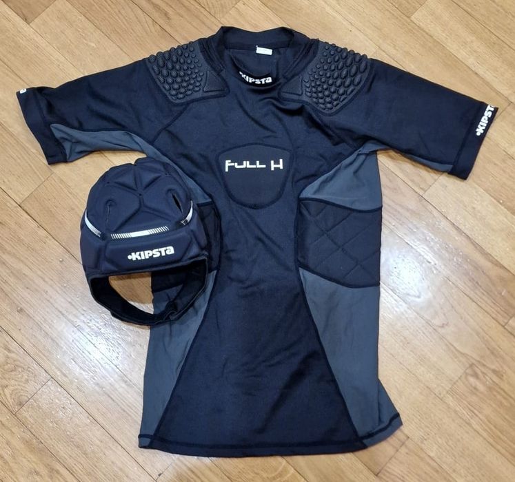 Ombreira e Capacete Rugby Kipsta M
