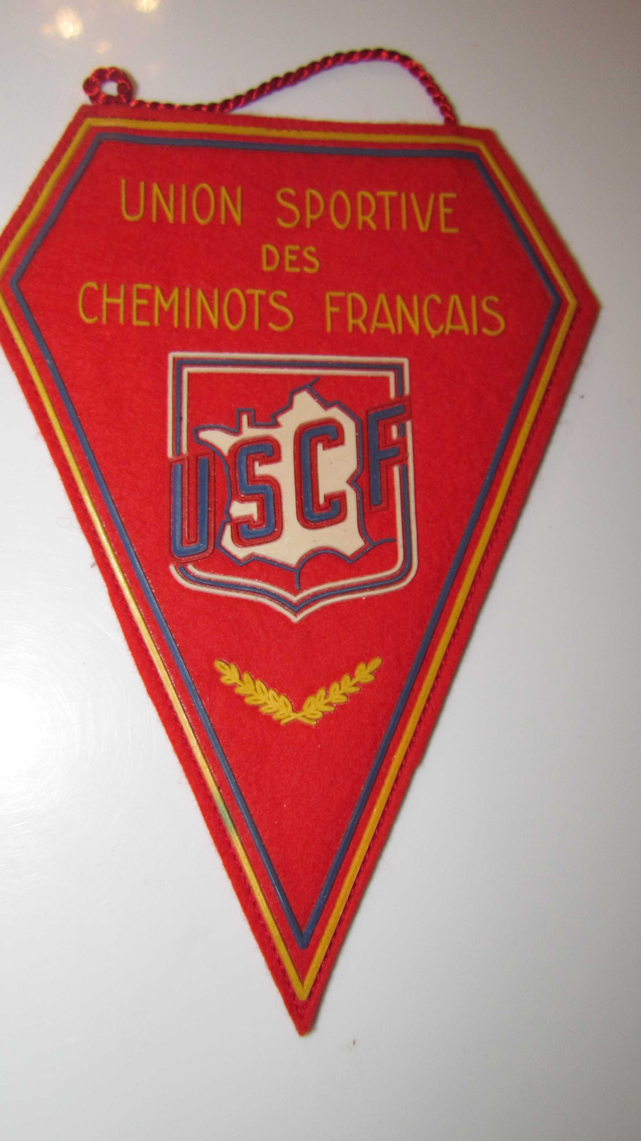 Proporczyk USCF Francja Związek Sportowy Pracowników Kolei