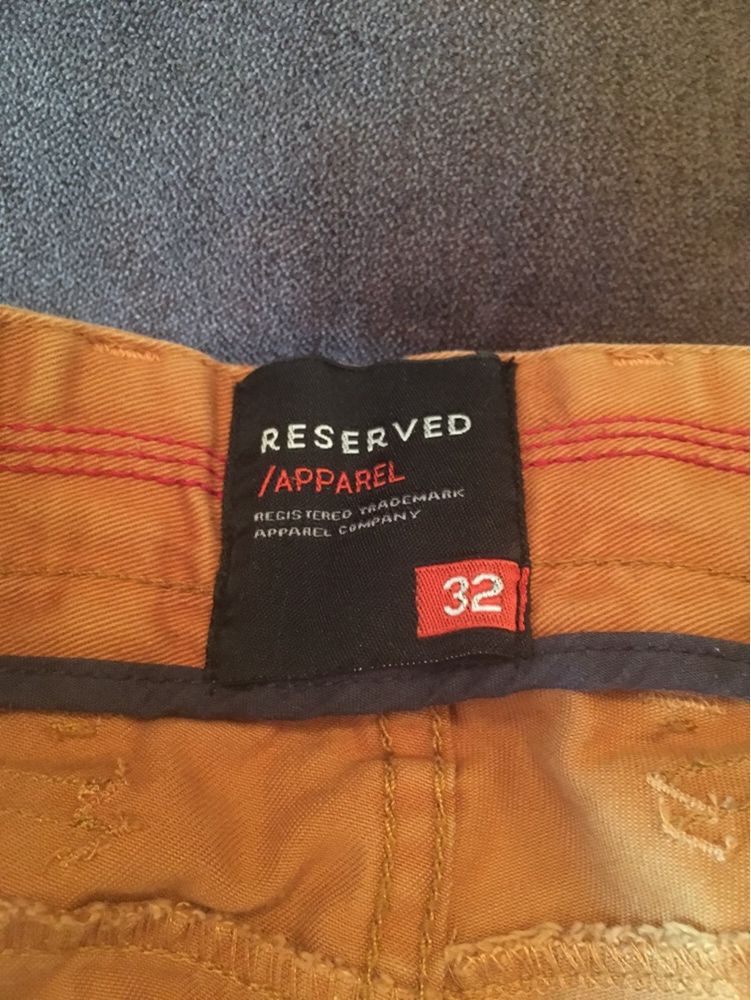Качественные джинсы Reserved, 32 размер, рыжие