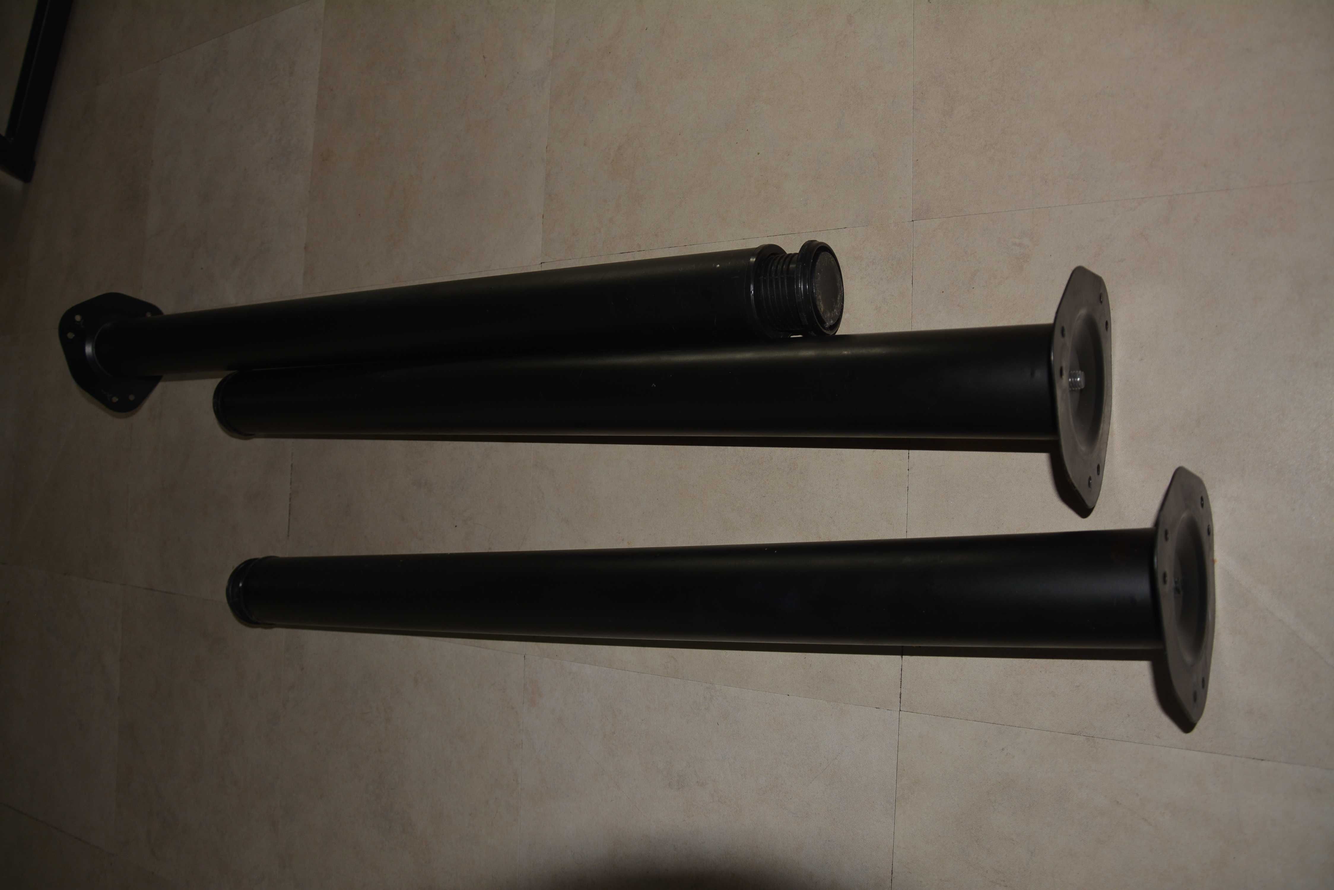 80 - 84 cm noga do stołu blatu czarna matowa wysoka
