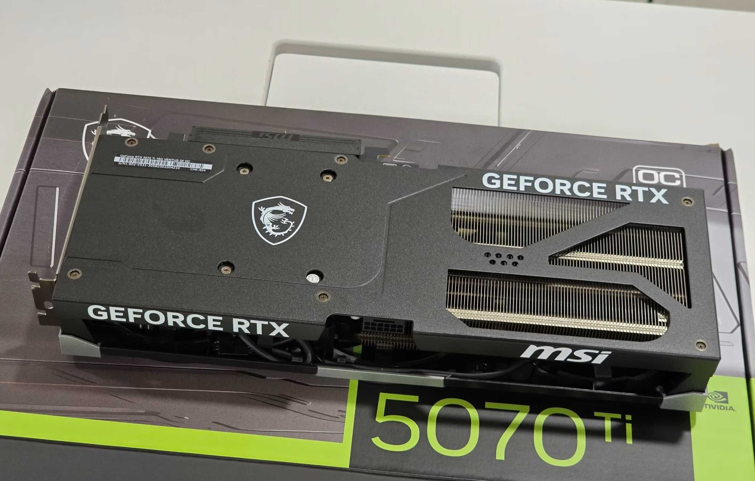 MSI GeForce RTX 5070 Ti 16G VENTUS 3X OC