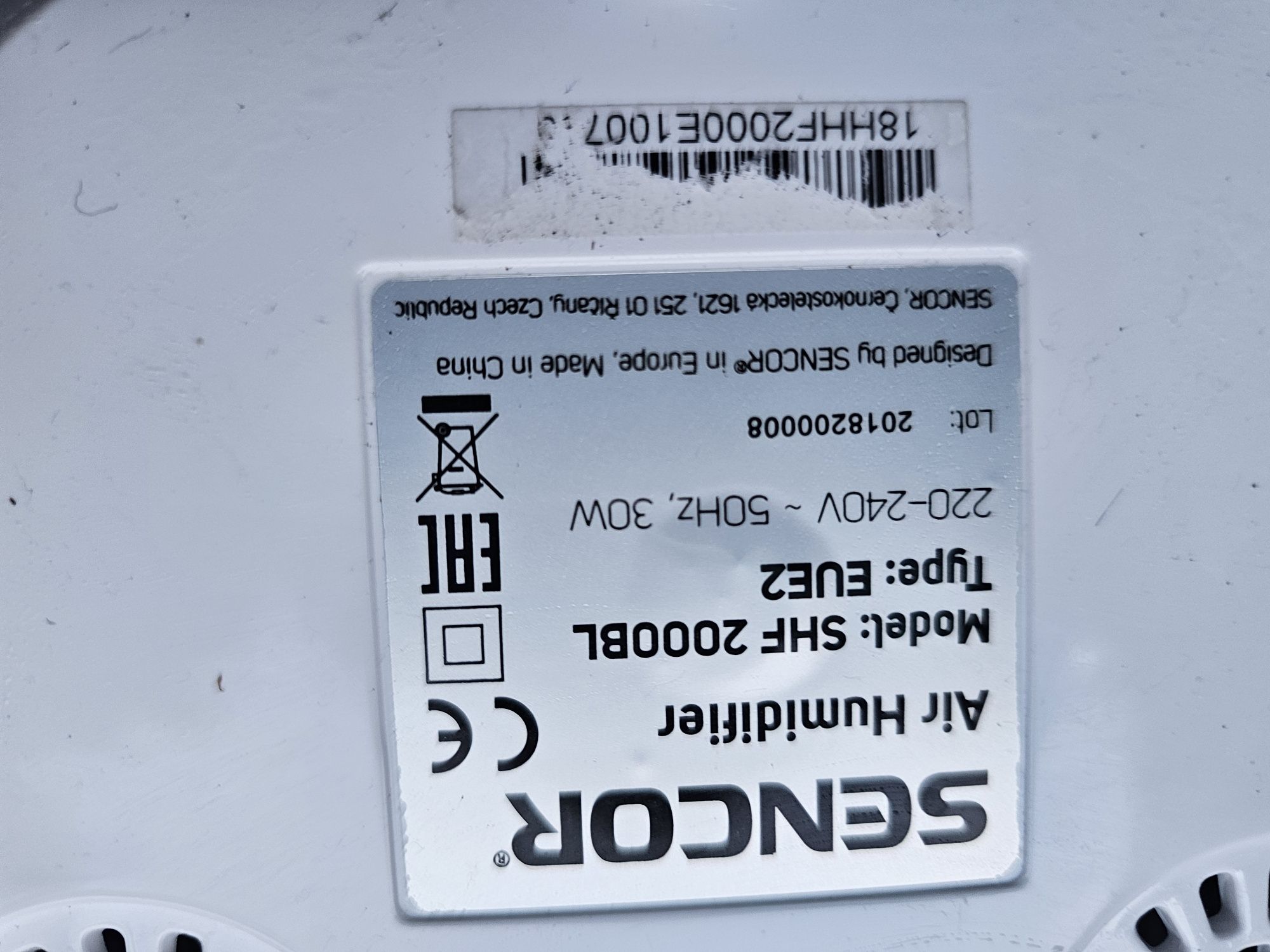 Nawilżacz Sencor SHF 2000BL uszkodzony
