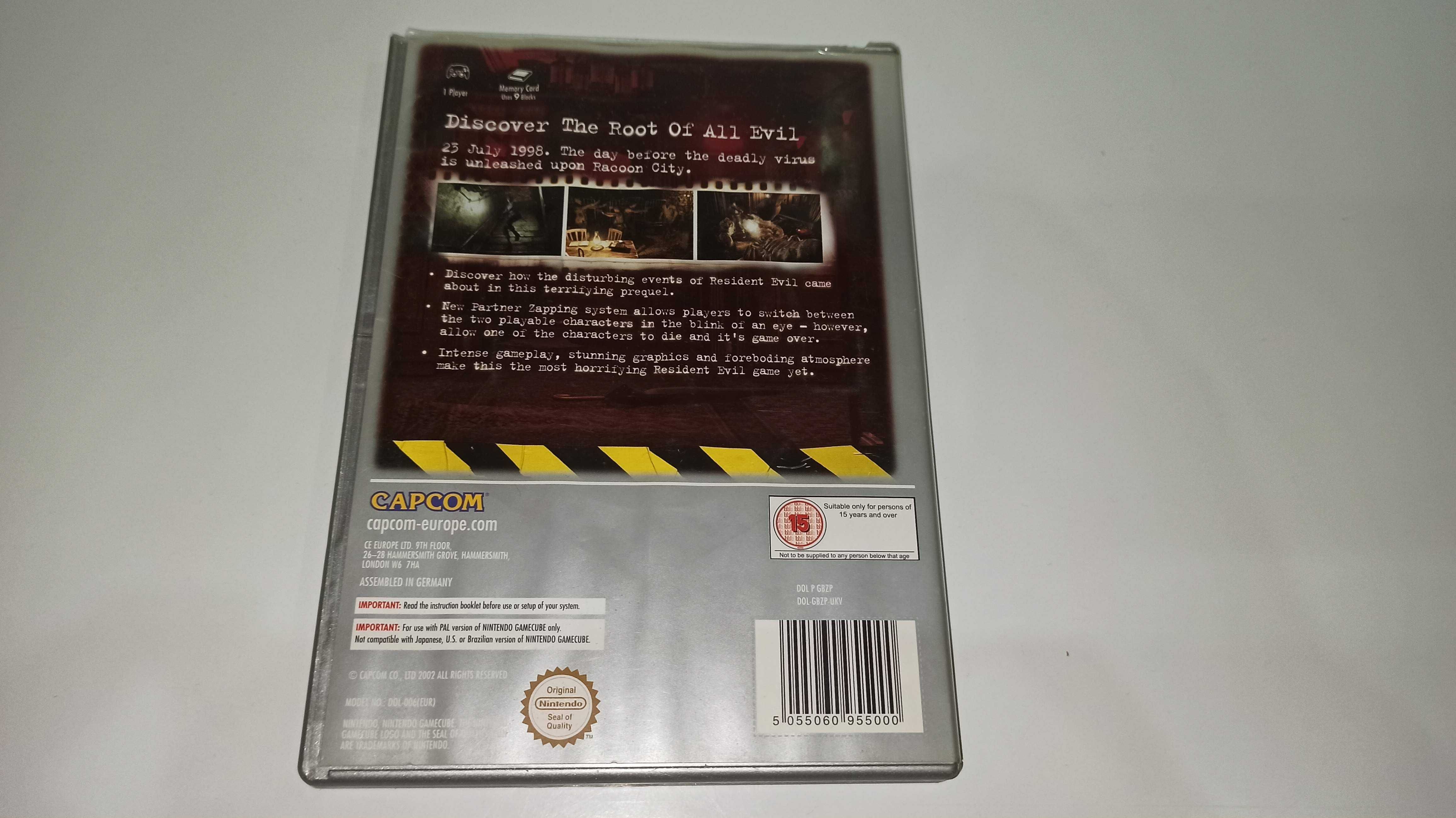 nintendo gamecube RESIDENT EVIL ZERO horror i akcja dwie płyty wersja