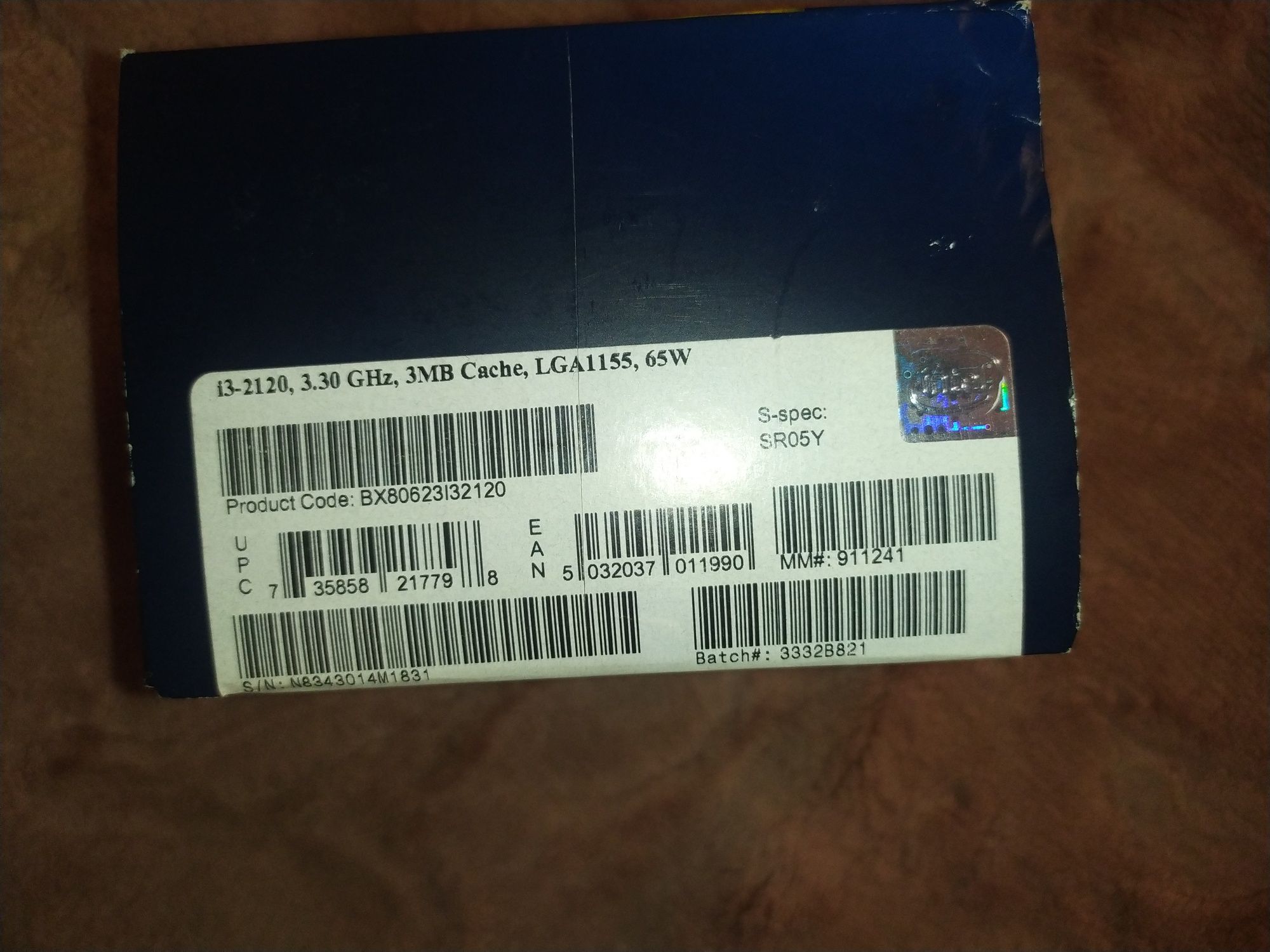 Процесор Intel Core i3-2120 3.3GHz/3MB  s1155,