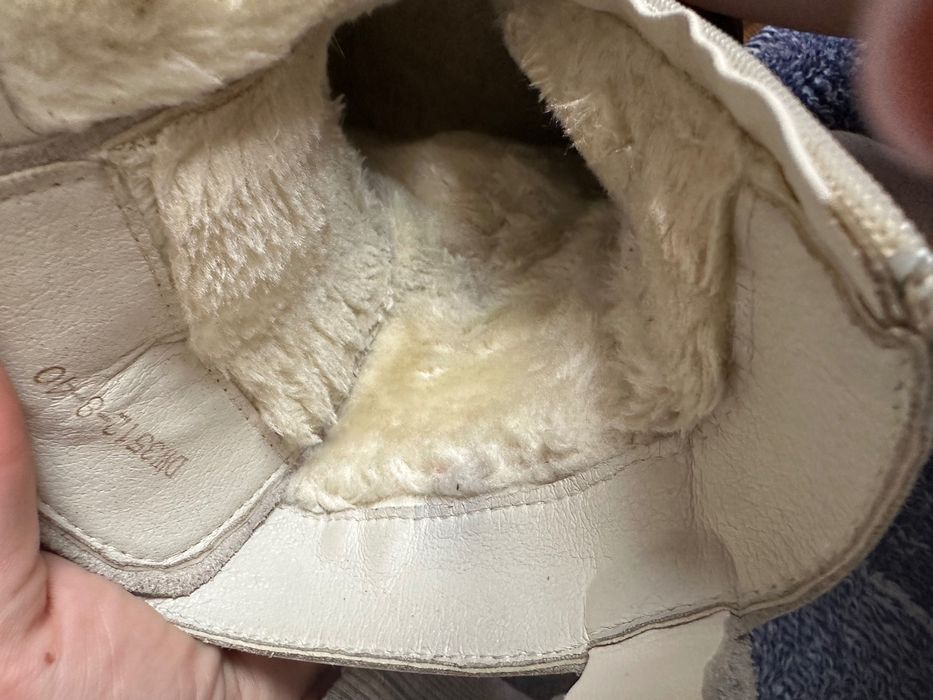 Чоботи на хутрі, ( зимові ), жіночі, шкіра,