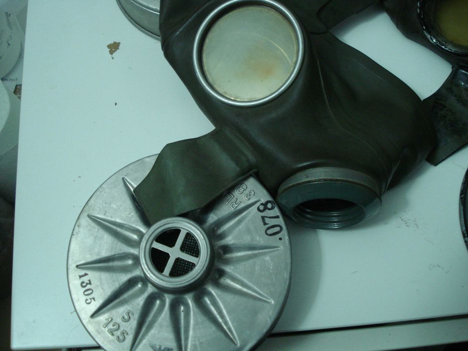 6 niemieckich  masek luftschutz VM 40