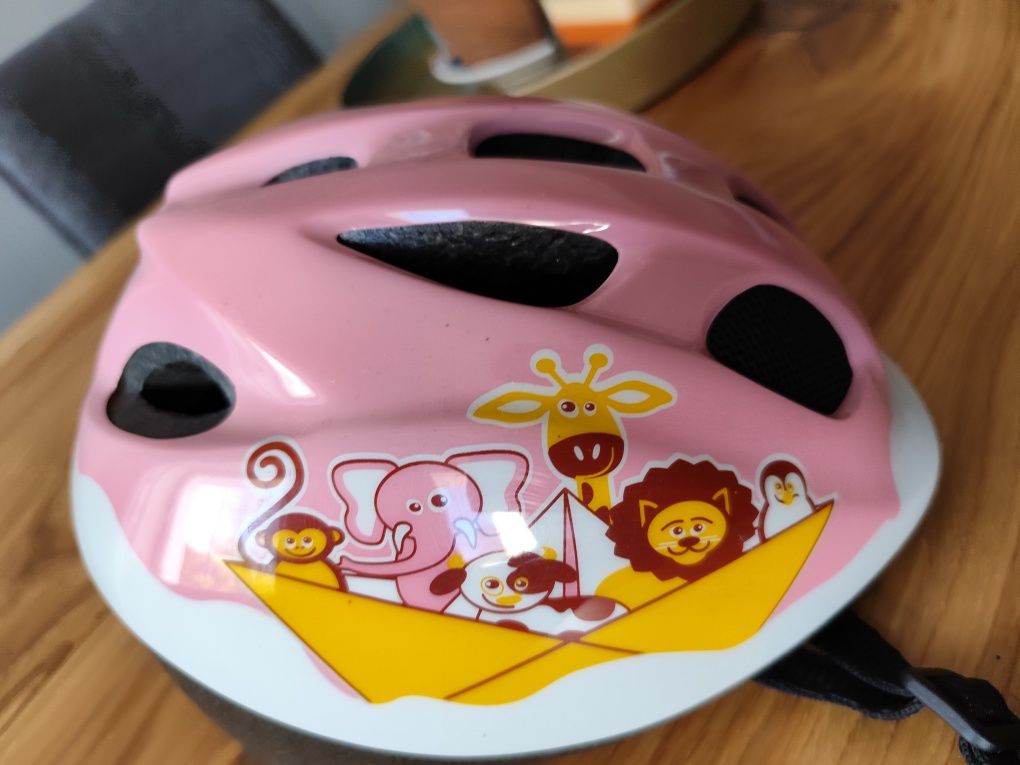 Kask na rower deskę rolki dla dziewczynki S 46-53 regulowany