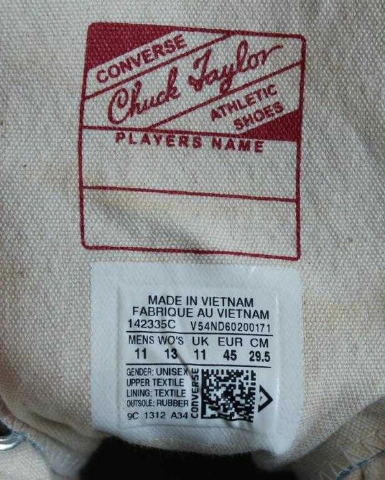 Кеди Converse All Star Chuck Taylor 70 Hi Heriatge Оригінал 45р