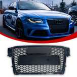 Audi A4 B8 Atrapa Chłodnicy Przedni Grill Plaster Miodu 08-12 Czarny