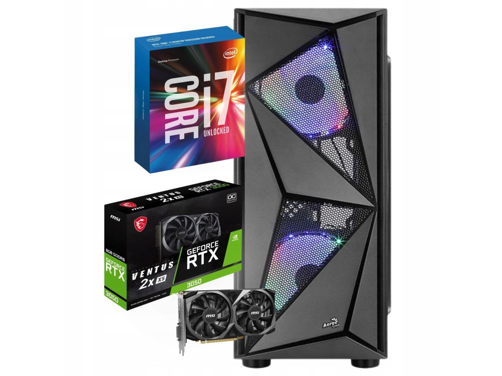 Komputer stacjonarny BSG Striker V1 Intel Core i7 16GB 500GB, RTX 3050