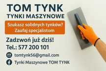 Tynki maszynowe gipsowe hynrydowe wolne terminy  Wałcz Piła