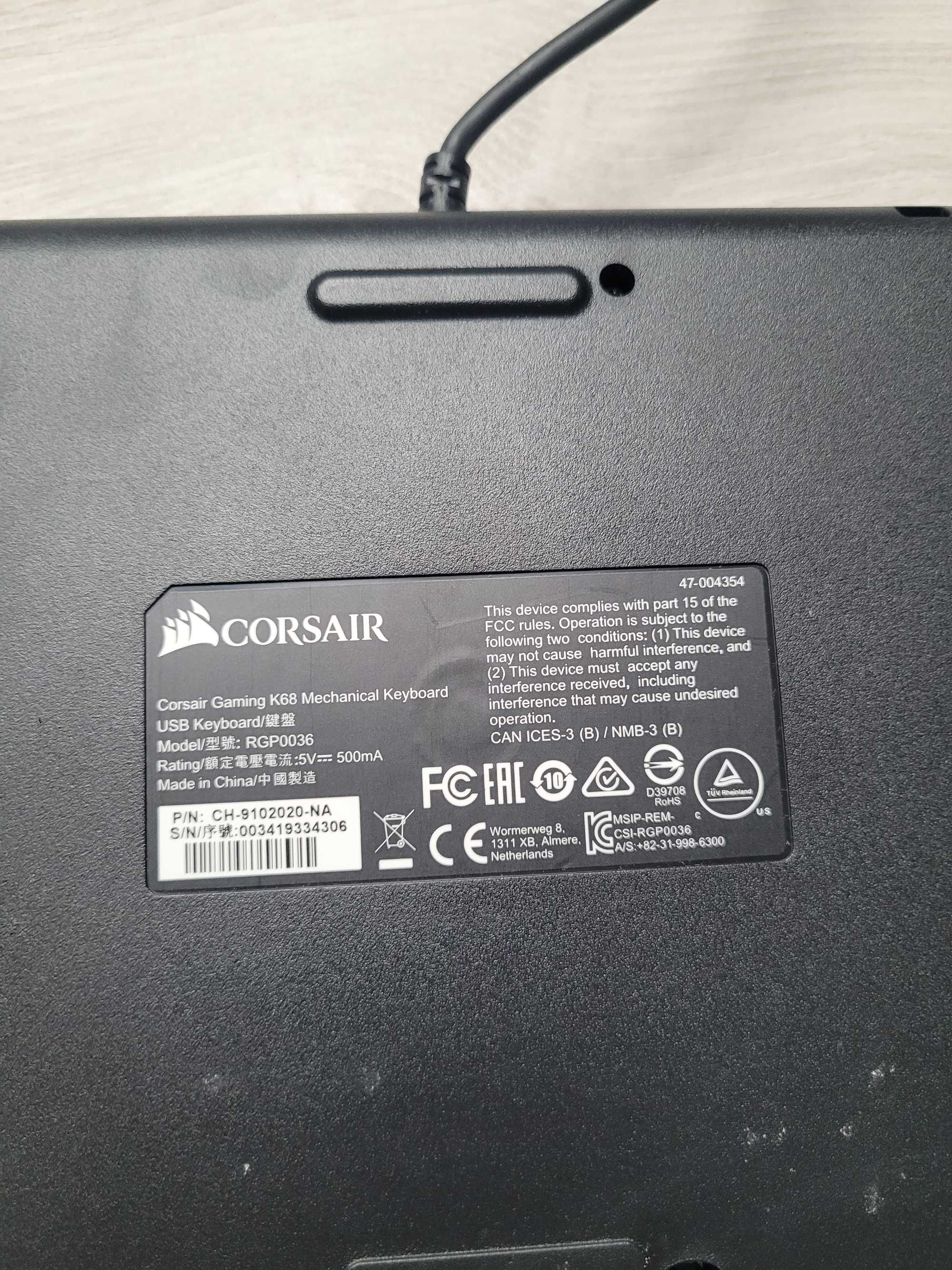 Klawiatura Corsair k68