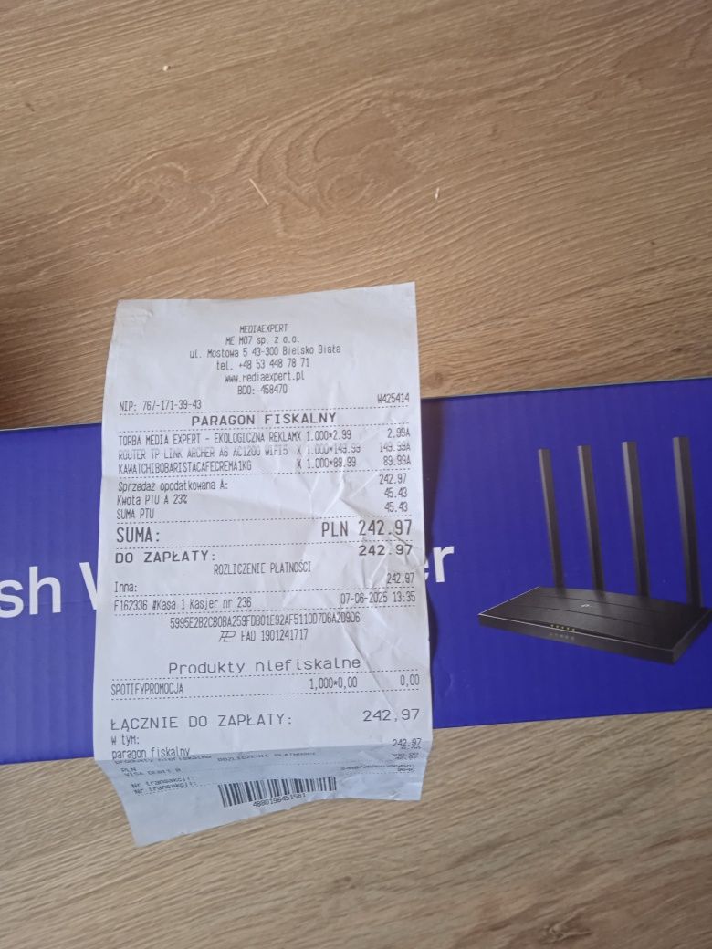 Router wifi to -link AC1200 Mesz