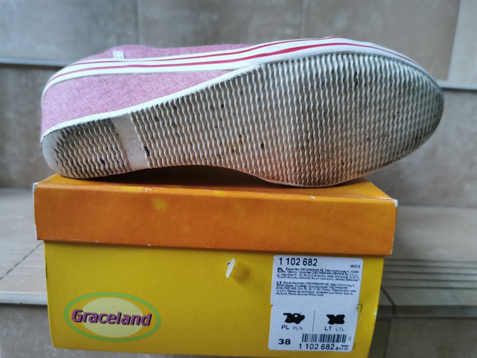 Tenisówki damskie na koturnie Graceland 38