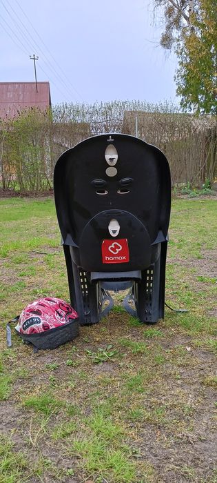 Krzesełko rowerowe plus kask rowerowy