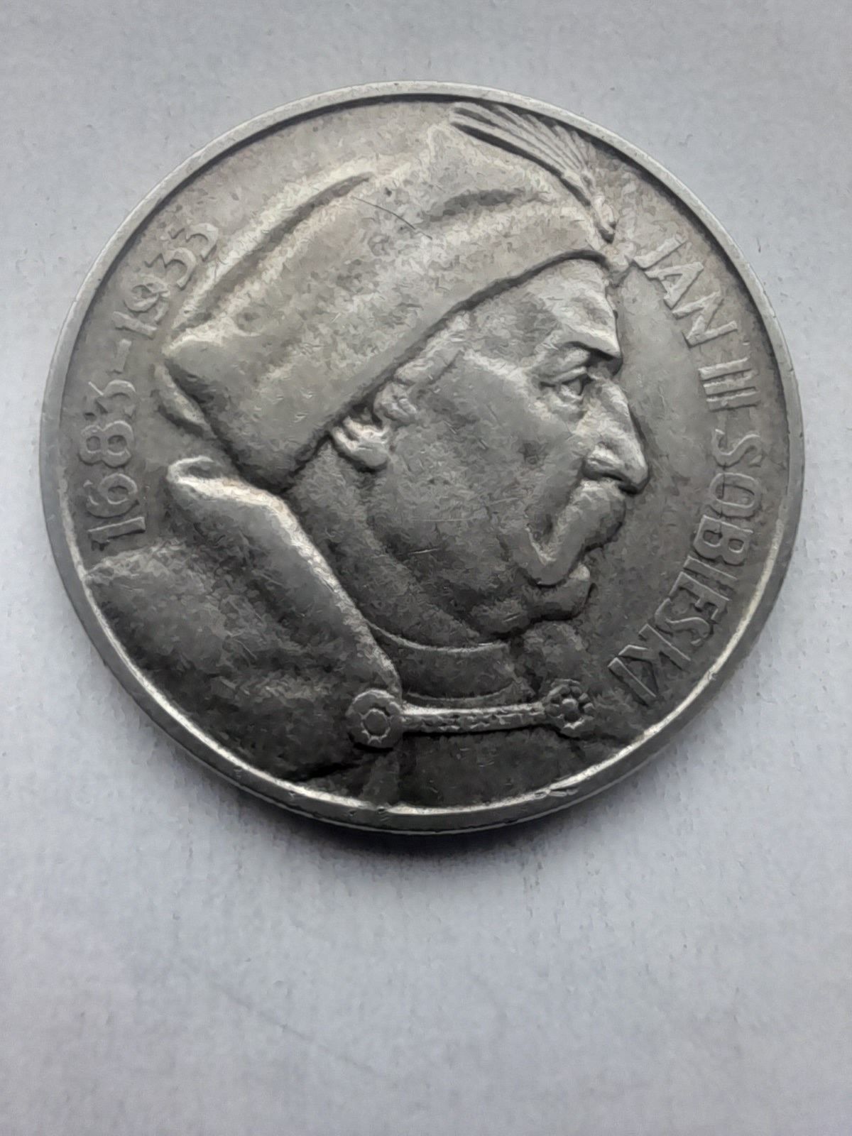 Moneta--10zł Sobieski--1933-srebro