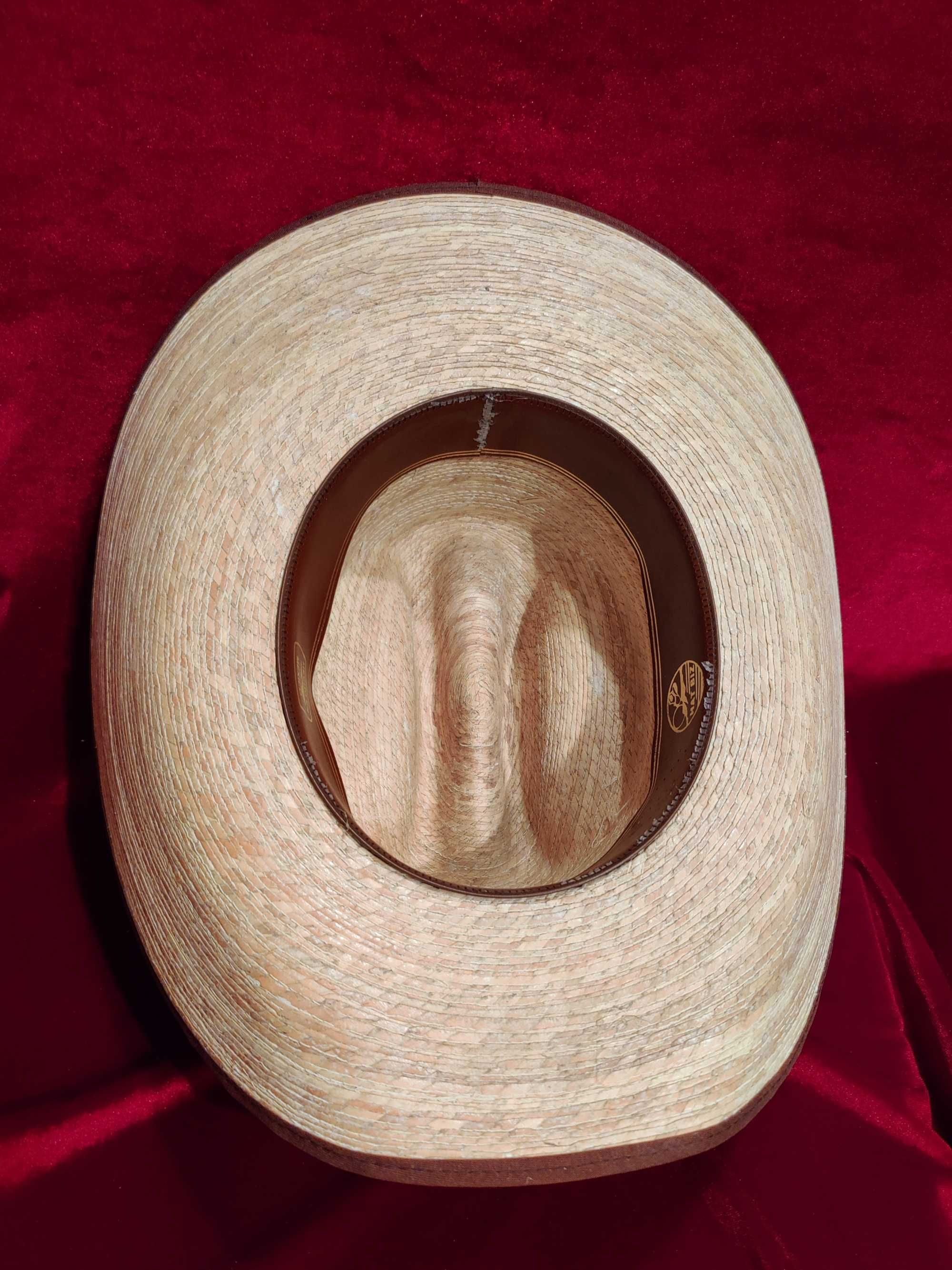 Чоловічий  ковбойський капелюх із  пальмової соломи.58 р-р.