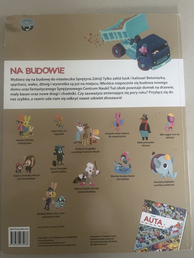 Książka dla dzieci Na Budowie