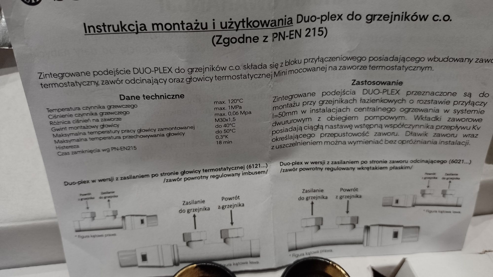 Zestaw termostatyczny czarny kątowy LUX Rad