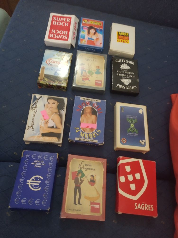 12  BARALHOS de CARTAS