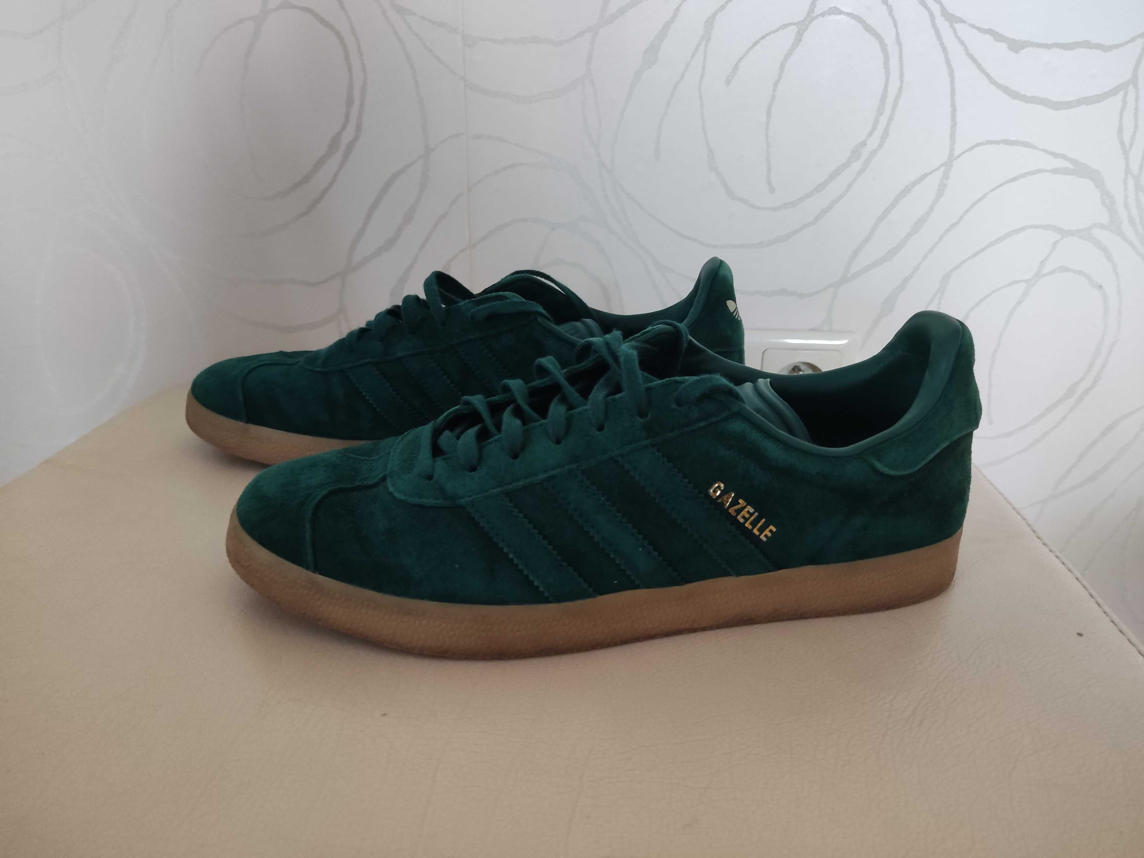 buty sportowe 45,5 Adidas Gazelle zielone wkładka 28 cm