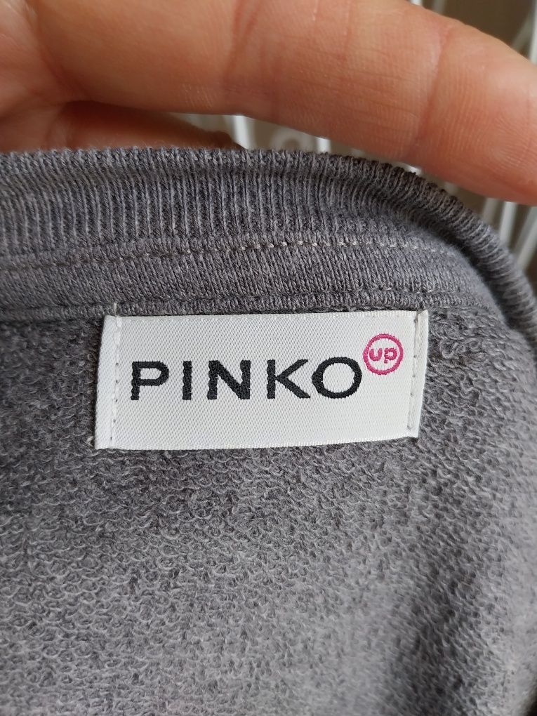 Camisola cinzenta desportiva, da marca Pinko, Tamanho S criança