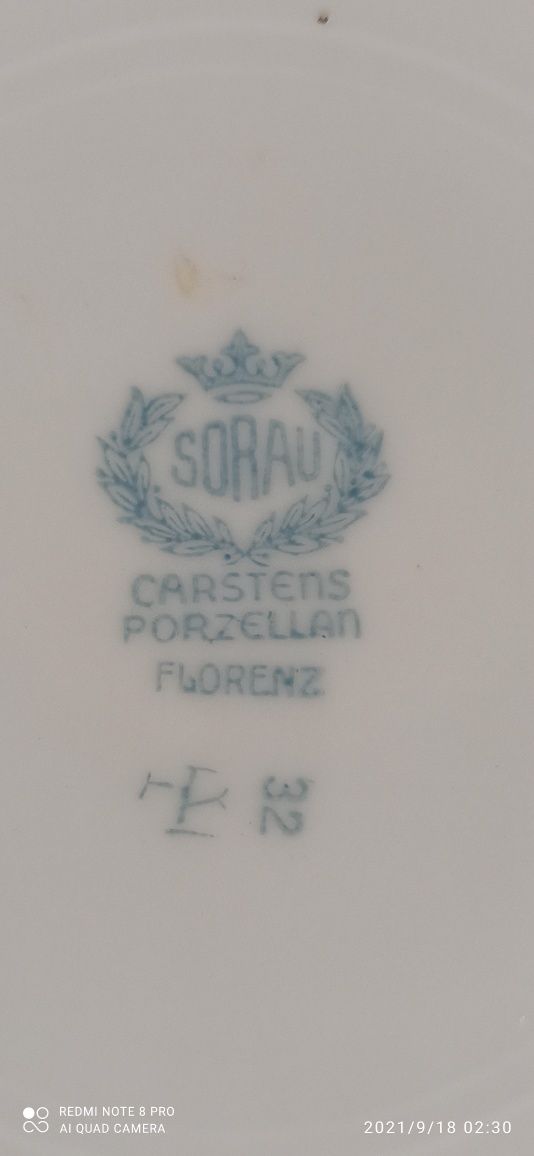 Porcelana SORAU Carstens FLORENZ Patera Żary Sztuka Kintsugi