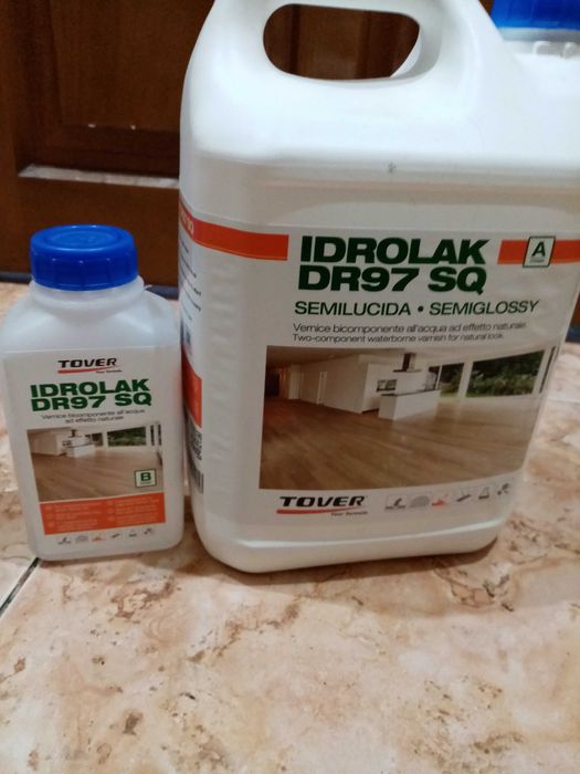Лак для паркету Tover Idrolak DR97 SQ