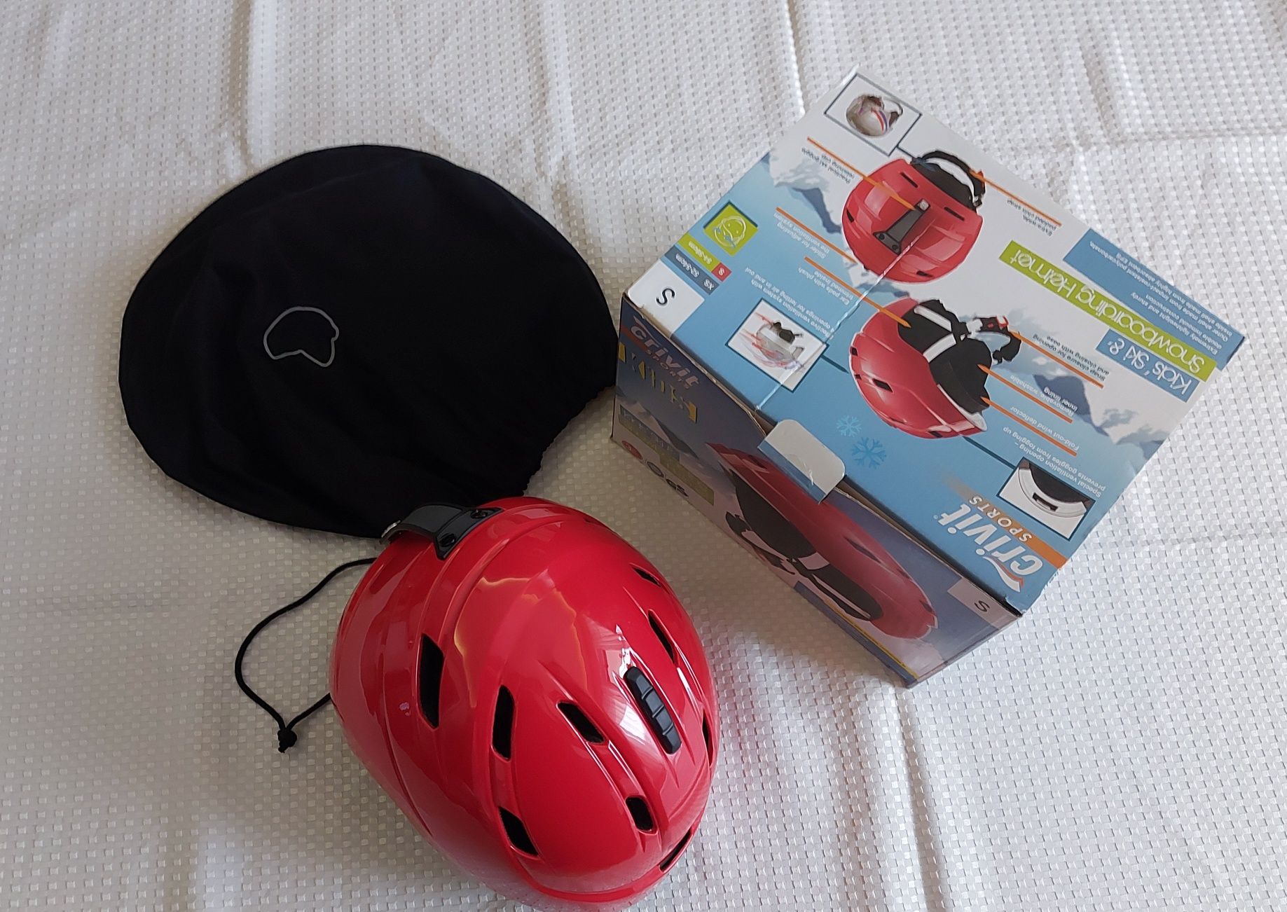 Kask narciarski dziecięcy rozm. S 54-56 cm