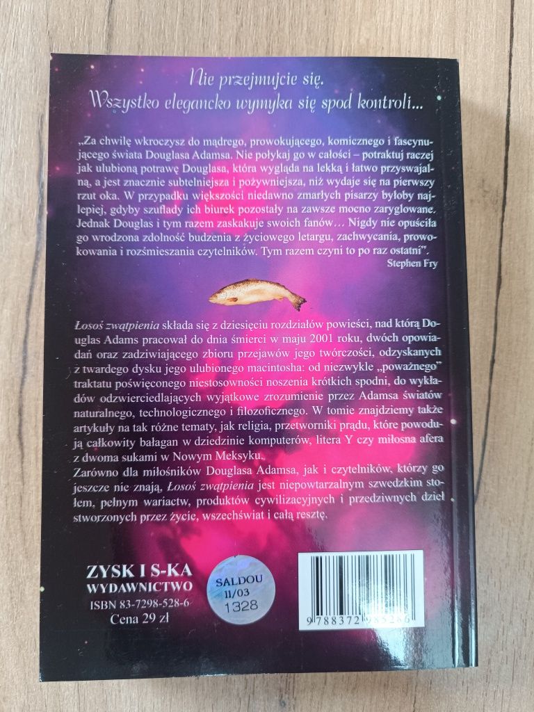 Douglas Adams Łosoś zwątpienia Autostopem przez galaktykę po raz ostat
