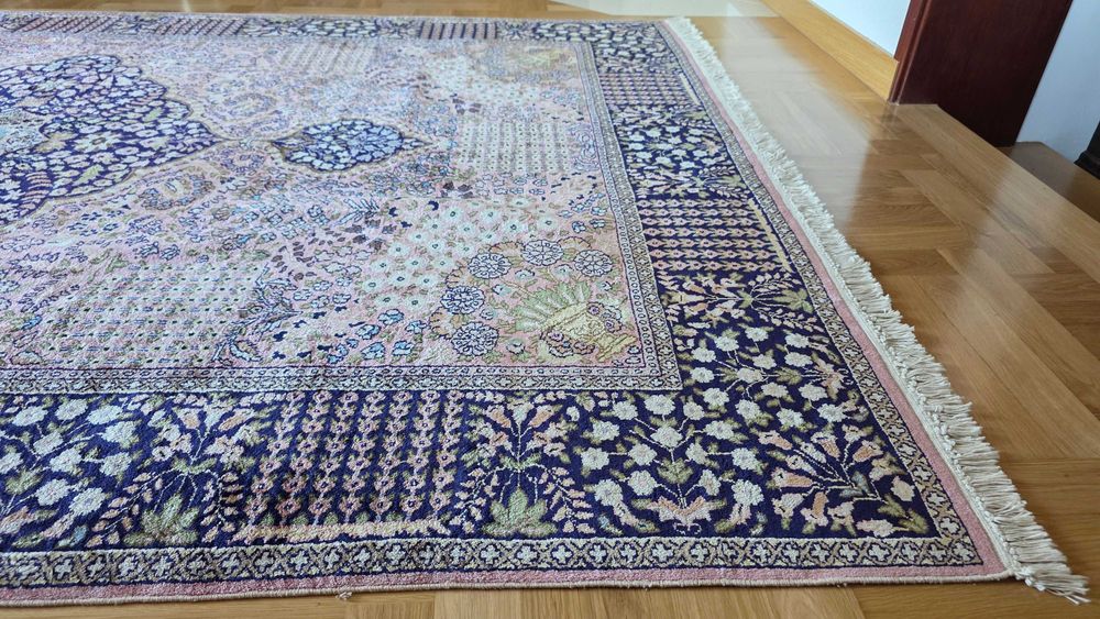 Jedwabny,ręcznie tkany dywan Ghom 280/185