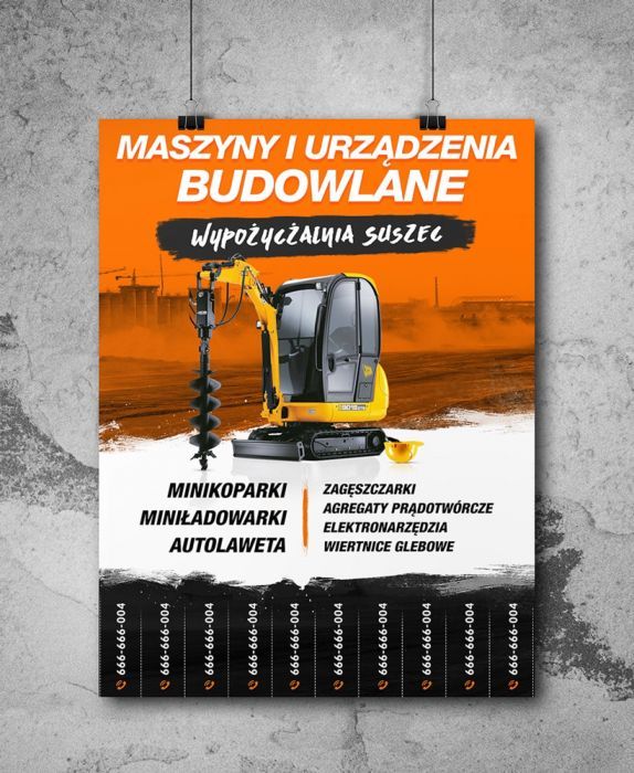 Wypożyczalnia maszyn i urządzeń budowlanych - Suszec Żory Pawłowice