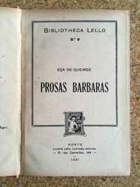 Prosas Bárbaras - Eça de Queiroz - 1931 - Lello n9