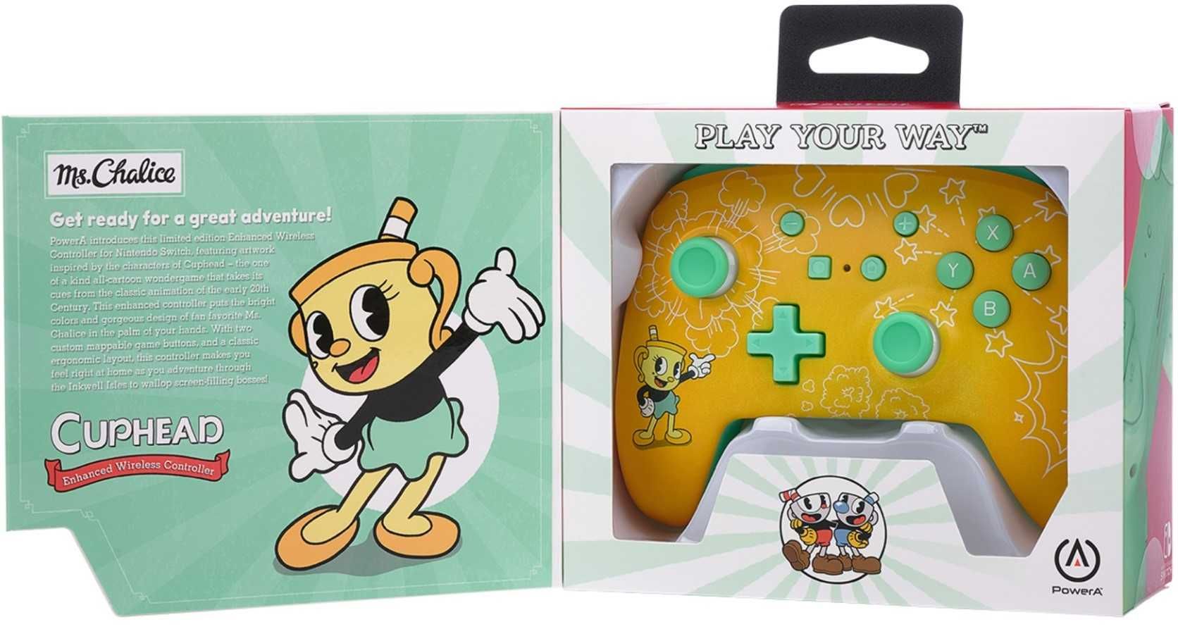 PowerA SWITCH Pad bezprzewodowy Enhanced Cuphead: Ms. Chalice