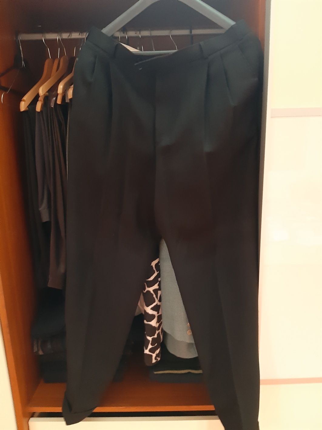 Spodnie męskie czarne klasyczne z Inter mody xl Xxl PRL vintage klasyk