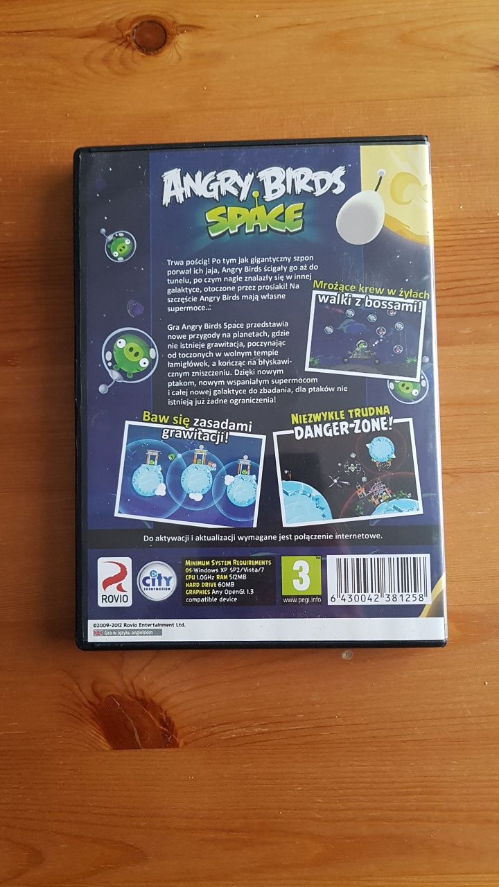 Angry Birds Space PC
do sprzedania mam oryginalną grę na PC. Niemiec